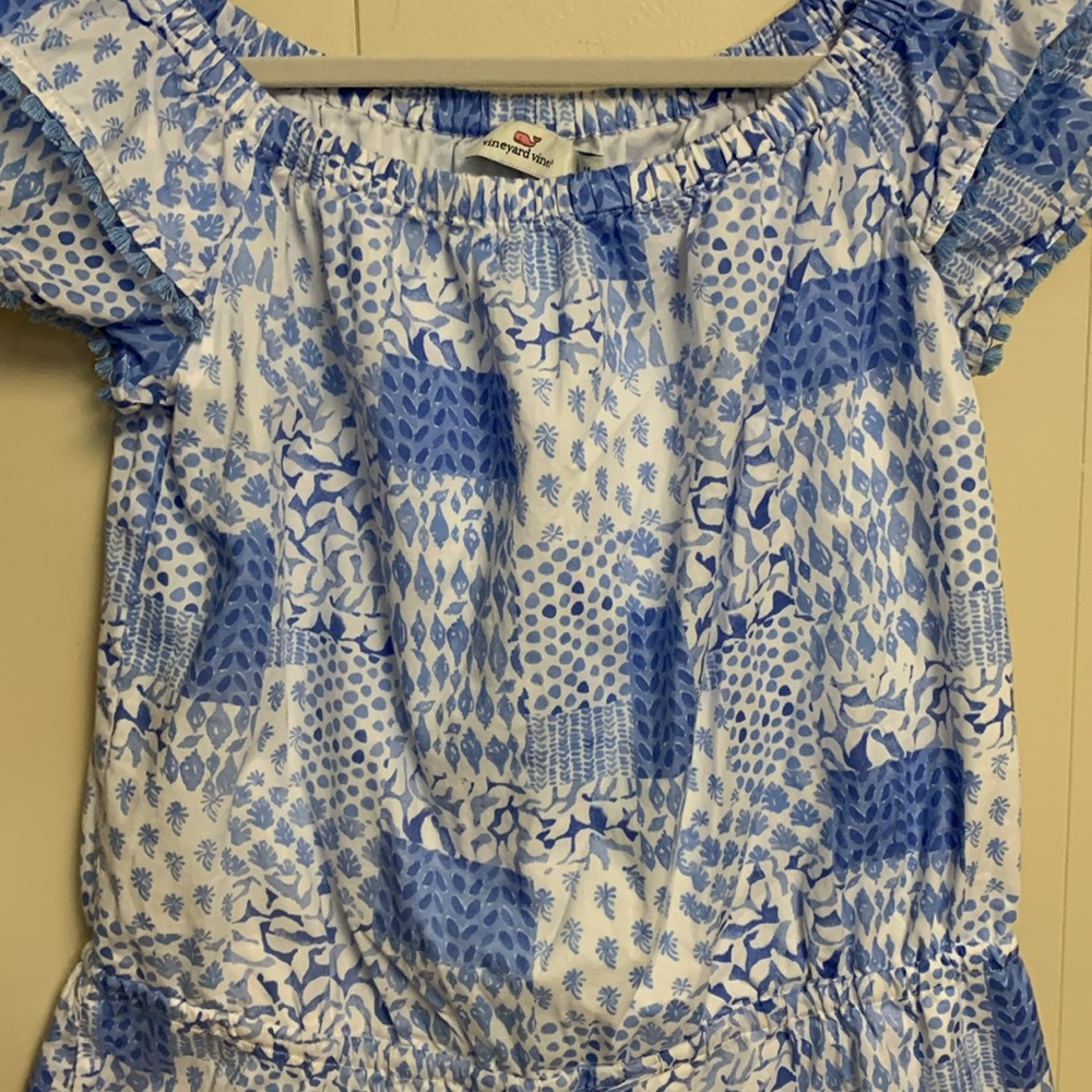 Vineyard And Vines Size Medium Patchwork Print Sh… - image 2